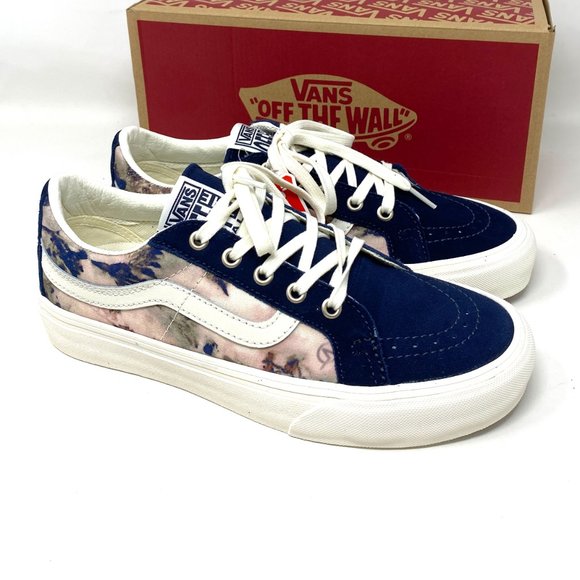Vans Blue and White Women's Sneakers - Picture 6 of 11